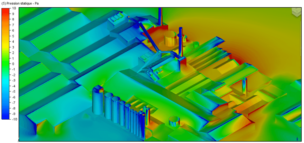 Etude des coefficients de pression - simulation CFD