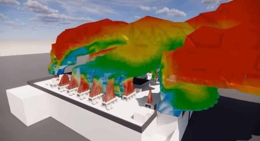 Simulation CFD external - Data Center - wind