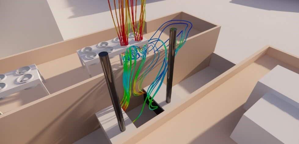 Bouclage -surchauffe - canicules - data center -CFD