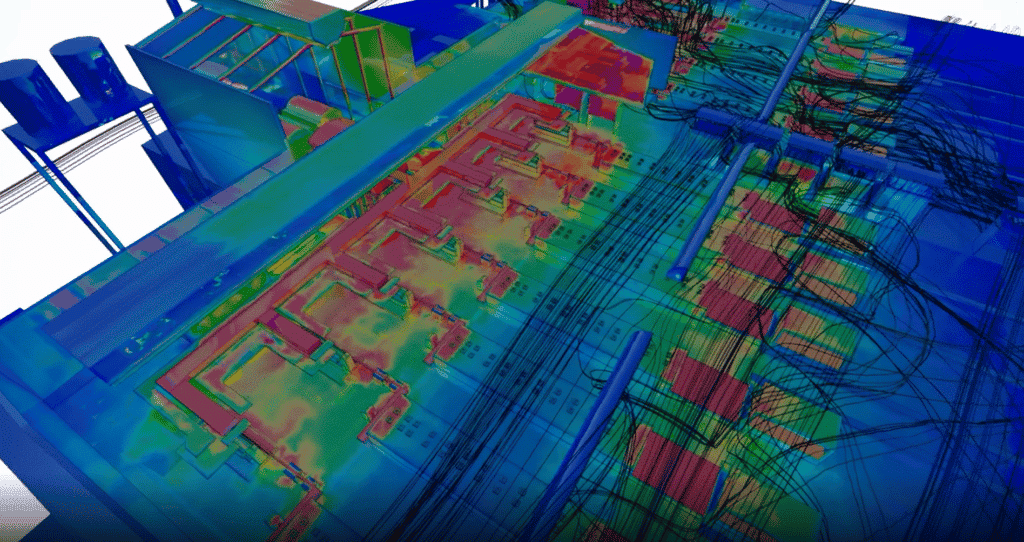 Etude CFD d'une usine - effet thermique