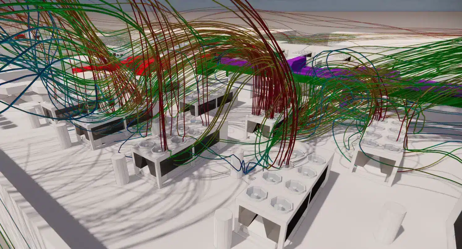 Etude de la recirculation pour des systèmes HVAC en toiture de data center