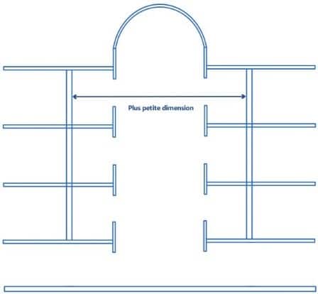 Schéma calcul de la plus petite dimension - IT 263 - réglementaire